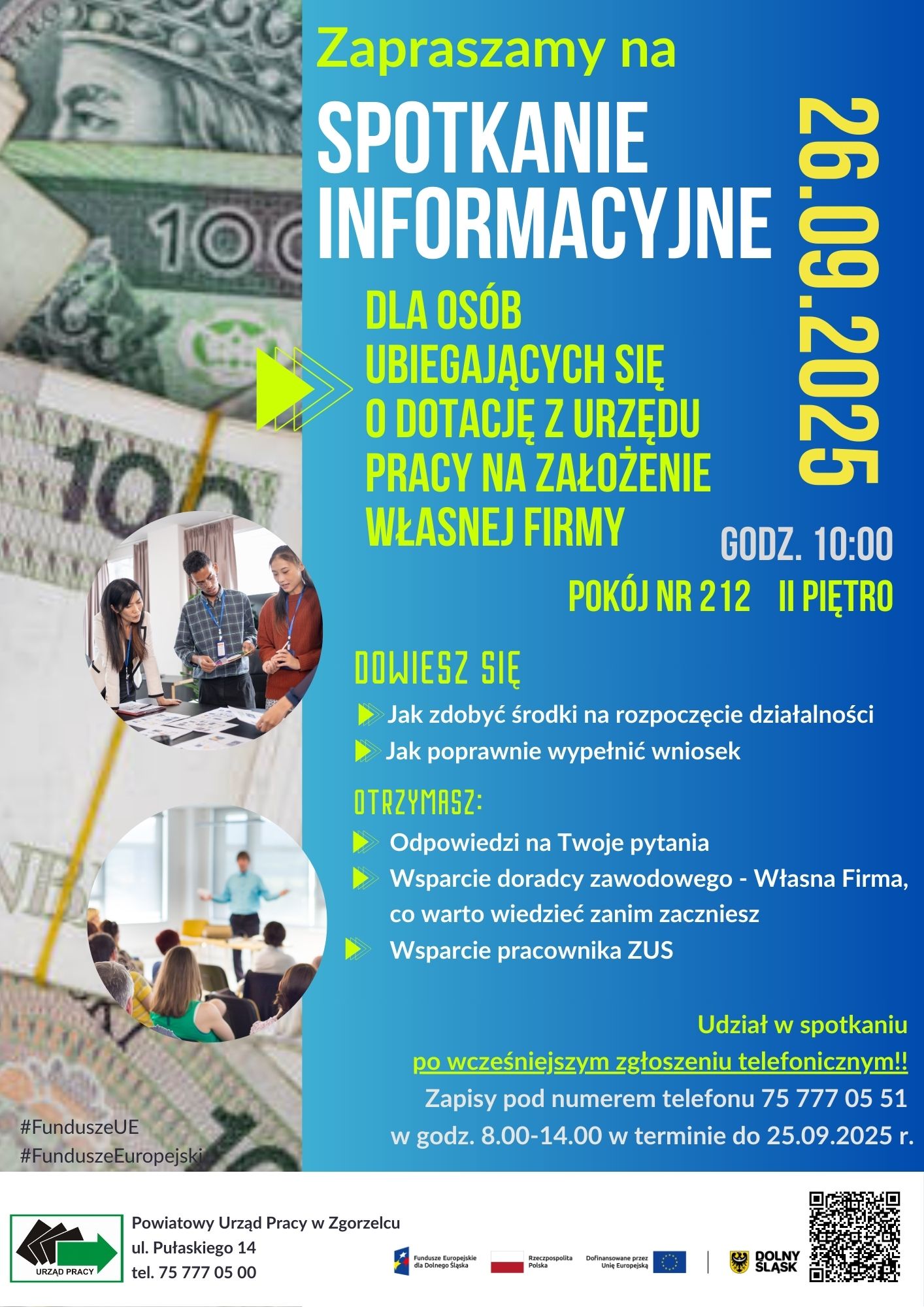 Zdjęcie artykułu Spotkanie informacyjne dla przyszłych przedsiębiorców